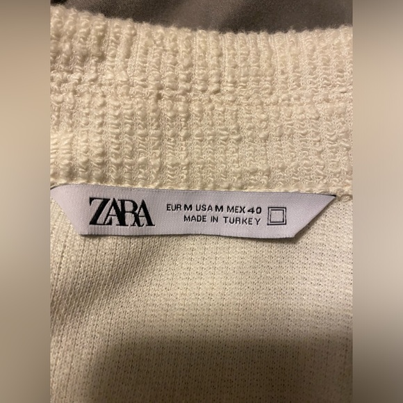 Zara cream medium textured jacket - Picture 7 of 8